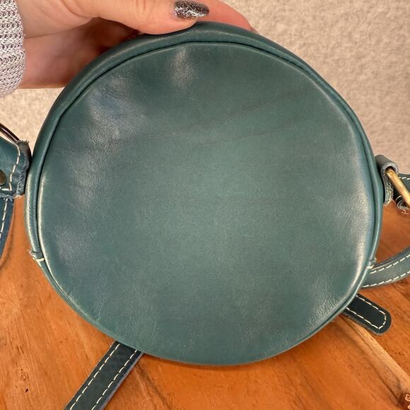 Portland Leather Small Green Circle Crossbody 💚 - Picture 5 of 9